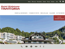 Tablet Screenshot of hotel-walensee.ch